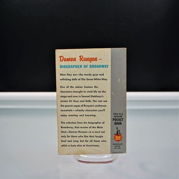 Guys and Dolls by Damon Runyon 1955 Pocket Books 1098 Paperback - Picture 2 of 5